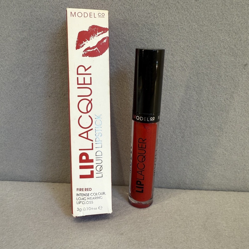 Model Co Lip Lacquer Liquid Lipstick - Fire Red -  NIB New‎ in Box
